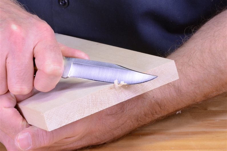<p>having a thin edge or point that can cut something or make a hole in something exactly at the stated time</p>