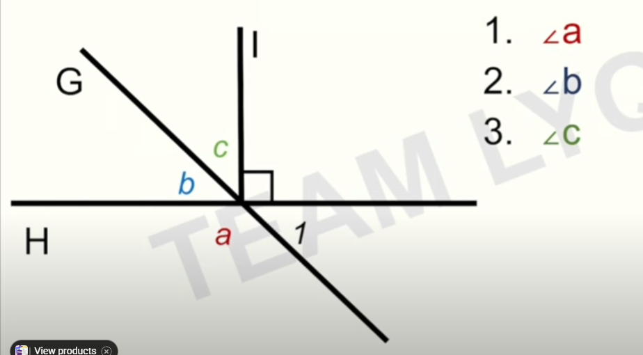 <p>If <span>∠1 is 42</span>°. Find the measurement of these angles:</p>