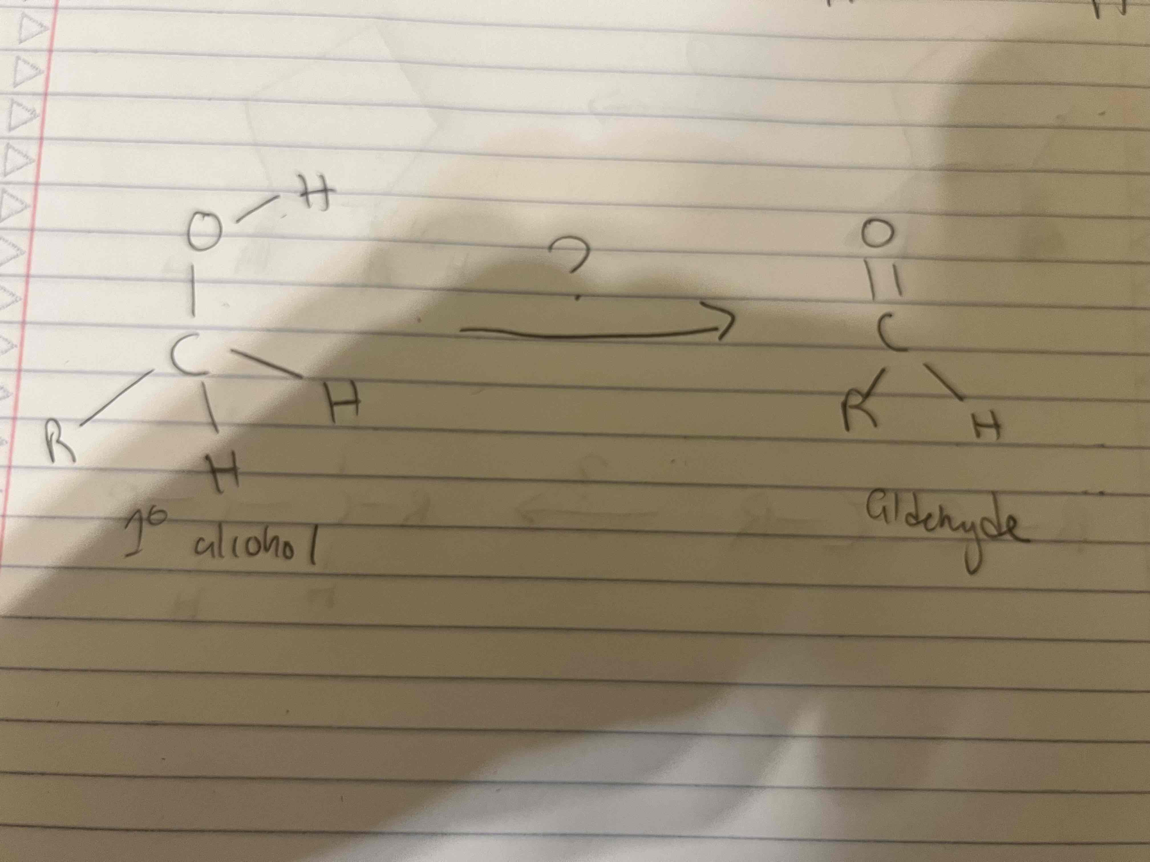 <p>Give the reagents of the reaction </p>