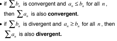 <p>if Σa and Σb are series with positive terms</p>