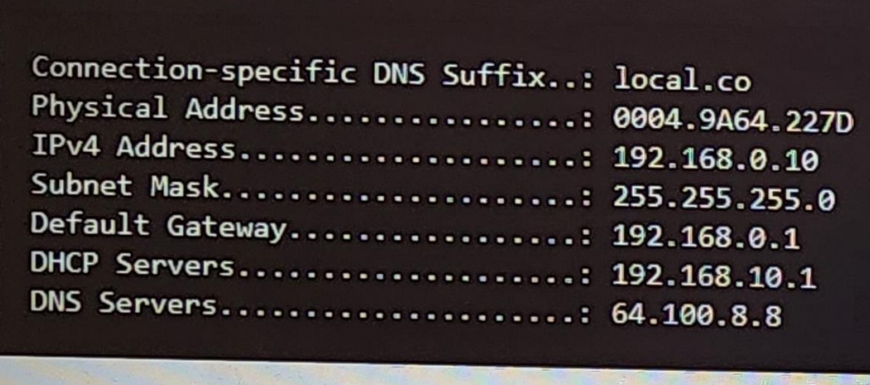 <p>A helpdesk technician is working on a computer that is unable to resolve URLs in the browser. The technician runs the ipconfig /all command and receives the following output.</p><ul><li><p>What is the command that views the network devices in the path from the computer to the server that resolves the hostname?</p></li></ul><p></p>