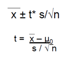 <p>= 1 steekproef</p><p><span><span>We gebruiken nu niet meer tabel A (= z-toetsen), maar tabel D (= t-toetsen)</span></span></p><p class="MsoListParagraphCxSpMiddle"><span><em><u><span>Formule:</span></u></em></span></p><ul><li><p class="MsoListParagraphCxSpMiddle"><span><strong><span>Standaard error (SE): </span></strong><span>s/|n</span></span></p></li><li><p class="MsoListParagraphCxSpMiddle"><span><strong><span>Vrijheidsgraden (k):</span></strong><span> bepaald door s ~ n-1 wordt gebruikt niet n (zie H1)</span></span></p><ul><li><p class="MsoListParagraphCxSpLast"><span><span>T(k) = t-verdeling</span></span></p></li><li><p><span style="font-family: Aptos, sans-serif; line-height: 115%;"><span>Specifieke t-verdeling</span></span></p></li></ul></li></ul><p><span><em><u><span>Wanneer t-verdelingen gebruiken?</span></u></em></span></p><ul><li><p class="MsoListParagraphCxSpMiddle"><span><span>Normale verdeling: symmetrisch, unimodaal en klokvormig</span></span></p></li><li><p class="MsoListParagraphCxSpMiddle"><span><span>Hoe groter k, hoe meer de t-verdeling de normaalverdeling </span></span><span style="line-height: 115%;"><span>nadert (dus: hoe meer kans op een normale verdeling -> zie H1)</span></span></p></li><li><p class="MsoListParagraphCxSpLast"><span><span>Spreiding/ variantie (s) is groter</span></span></p></li></ul><p class="MsoListParagraphCxSpLast"><span><em><u><span>Betrouwbaarheidsinterval ~ opp C</span></u></em></span></p><ul><li><p class="MsoListParagraphCxSpMiddle"><span><span>Formule (zie extra)</span></span></p></li><li><p class="MsoListParagraphCxSpMiddle"><span><strong><span>Foutmarge</span></strong><span>: </span></span>t* s/ √n</p></li><li><p class="MsoListParagraphCxSpMiddle"><span><strong><span>p-waarde</span></strong><span>:&nbsp;1-C/2 &nbsp;(1 staartje)</span></span></p></li><li><p class="MsoListParagraphCxSpMiddle"><span><strong><span>t*</span></strong><span>: bovenste p-kritieke waarde (rechts)</span></span></p><ul><li><p class="MsoListParagraphCxSpLast"><span><span>afhankelijk van betrouwbaarheidsniveau: 68-95-99,7-regel</span></span></p></li><li><p><span style="font-family: Aptos, sans-serif; line-height: 115%;"><span>afhankelijk van # vrijheidsgraden (k)</span></span></p></li></ul></li></ul><p><em><u>fasen </u></em></p><ul><li><p><span><span>Hypotheses stellen</span></span></p><ul><li><p class="MsoListParagraphCxSpMiddle"><span><span>H</span><sub><span>0 </span></sub><span>: µ = µ</span><sub><span>0</span></sub></span></p></li><li><p class="MsoListParagraphCxSpMiddle"><span><span>Ha: µ <>&nbsp;µ</span><sub><span>0 </span></sub><span>-> eenzijdig of tweezijdig</span></span></p></li></ul></li><li><p class="MsoListParagraphCxSpMiddle"><span><span>bepalen ~ hier: 0,05</span></span></p></li><li><p class="MsoListParagraphCxSpMiddle"><span><span>Formules toepassen</span></span></p></li><li><p class="MsoListParagraphCxSpMiddle"><span><span>Kijken in tabel D -> p-waarde</span></span></p><ul><li><p class="MsoListParagraphCxSpMiddle"><span><span>p-waarde > alpha : niet significant</span></span></p></li><li><p class="MsoListParagraphCxSpMiddle"><span><span>p-waarde </= alpha&nbsp;: significant</span></span></p></li><li><p class="MsoListParagraphCxSpLast"><span><span>Bij gebruiken v betrouwbaarheidsinterval: kijken ligt het erin of niet?</span></span></p><ul><li><p><span style="font-family: Aptos, sans-serif; line-height: 115%;"><span>Ligt er niet tussen → dan Ha</span></span></p></li></ul></li></ul></li></ul><p></p>