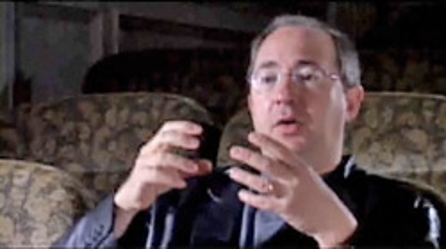 <p>The director was being interviewed about the film</p>
