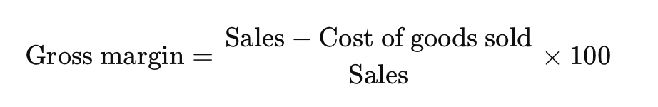 <p>Shows profitability before marketing or overhead costs. </p>