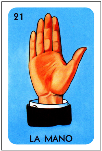 <p><em>La mano de un criminal.</em></p>