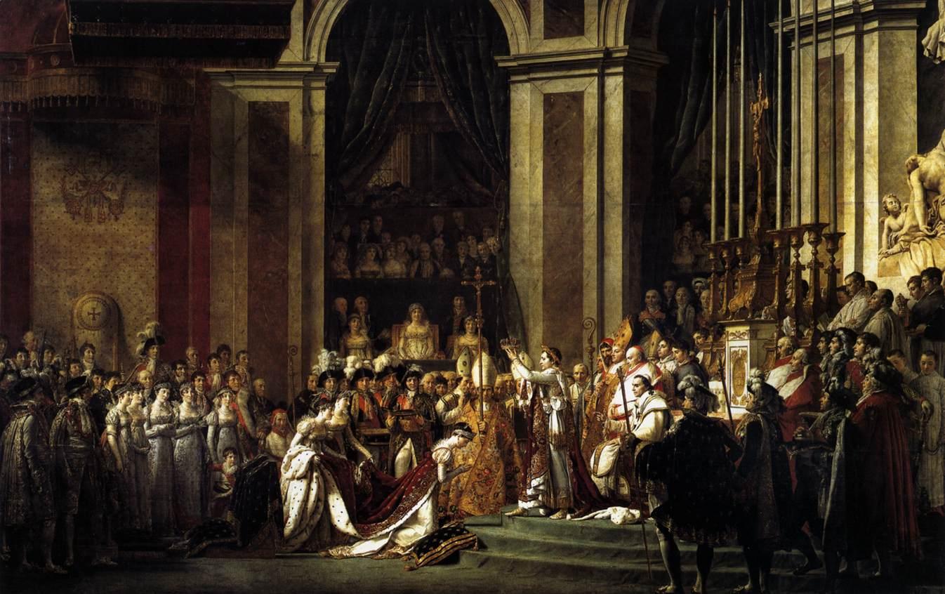 <p>When was David, The Coronation of the Emperor and Empress, 1805-07 created? </p>
