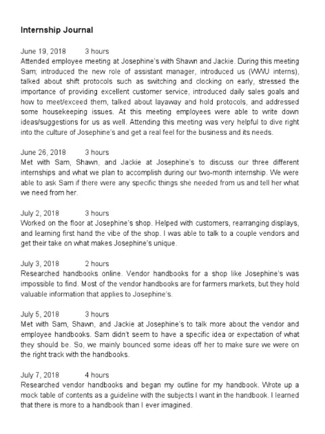 <p>A personal record that's more public than a diary, usually containing dates and less personal content.</p>