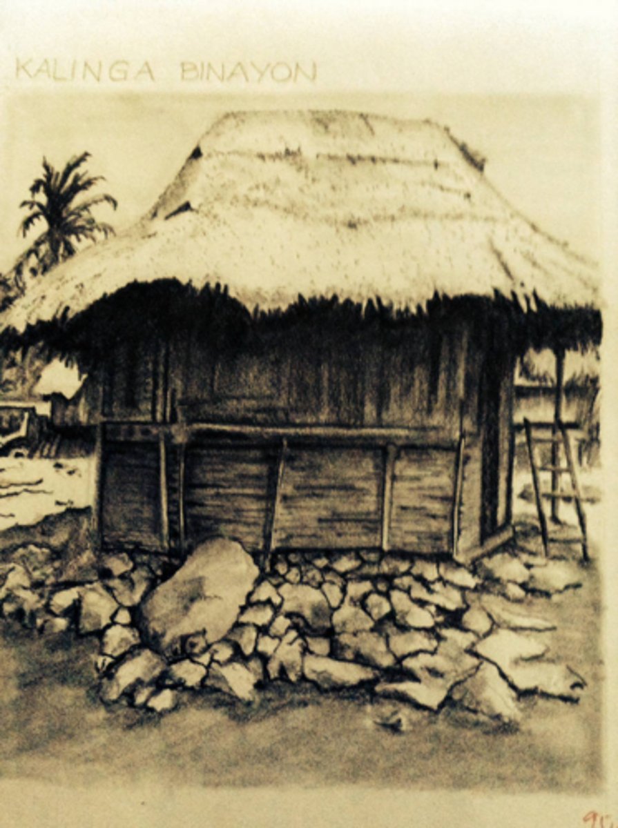 <p>Kalinga octagonal house</p>