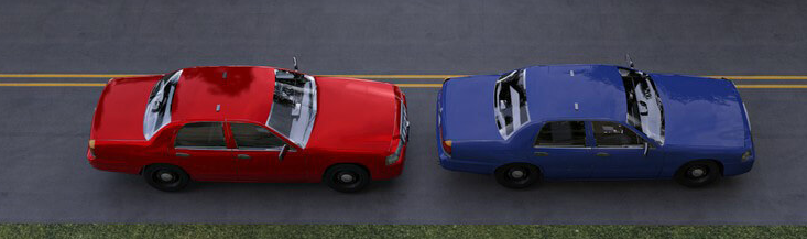 **The two-second rule is used to determine**