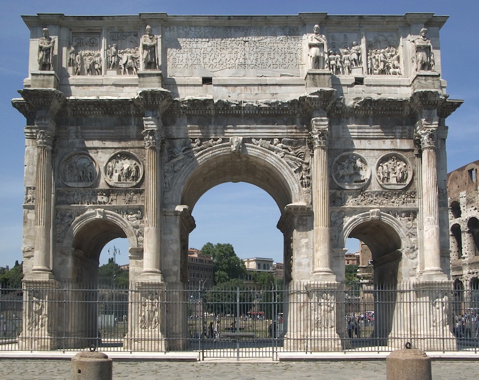 <p>(Roman) Arch of Constantine: Made in-</p>
