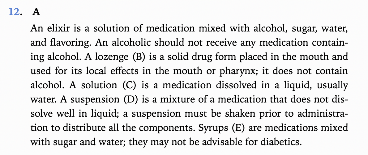 <p>(A) Elixir</p>