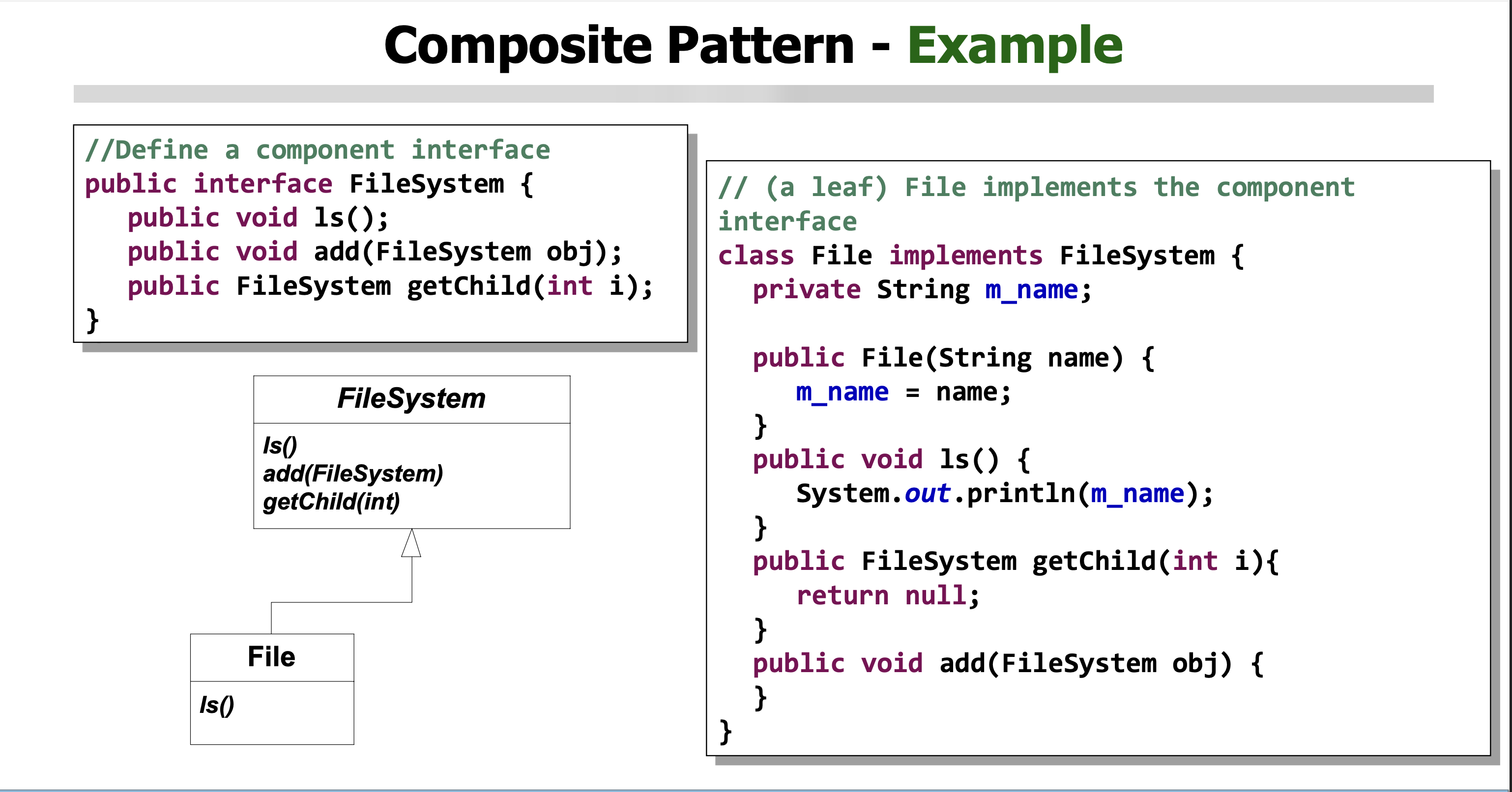 <p>What is a composite pattern software design?</p>