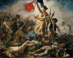 <p>tableau politique, style romantique </p>