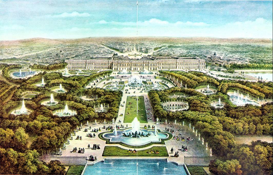 <p>Versailles. Palace and Gardens circa 1670</p>