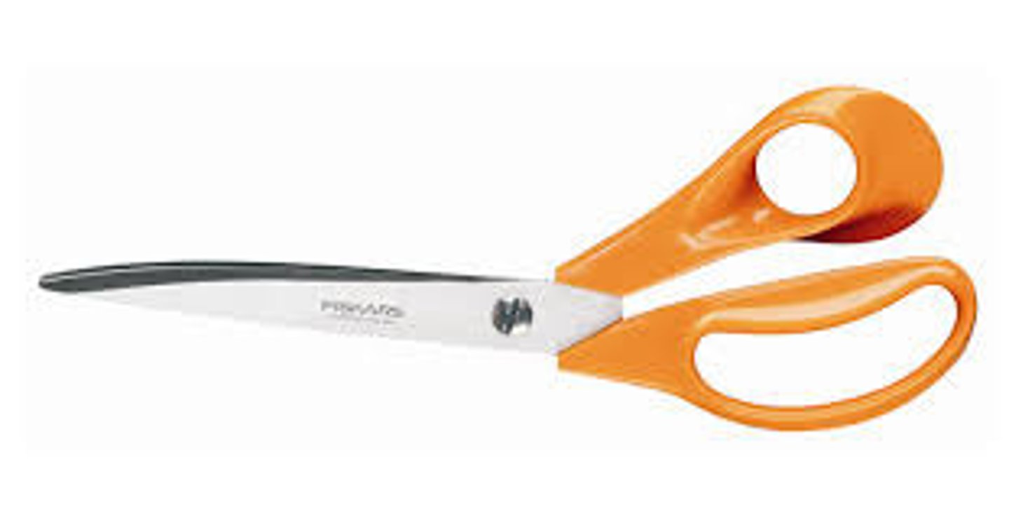 <p>scissors used in cutting ribbons and decorative foils used by the florist</p>