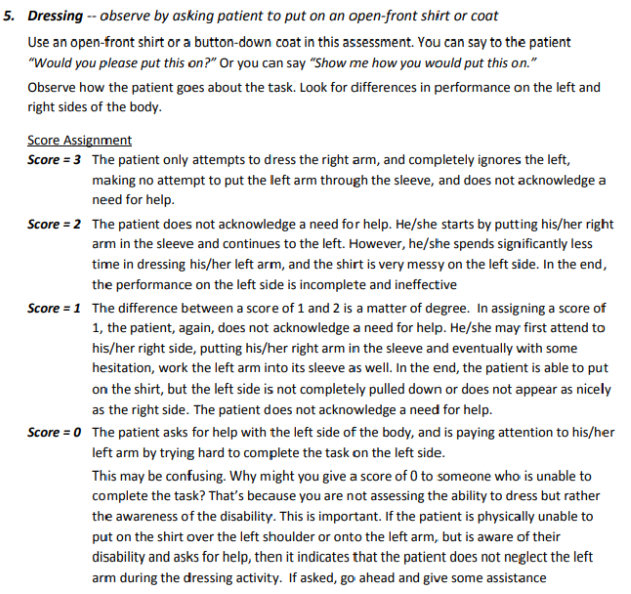 <ul><li><p>Additional instructions for administering the <strong>Catherine Bergego Scale (CBS) </strong>more reliably.</p></li><li><p>General principles (e.g., no lateralised cue; suggestions for scoring)</p></li><li><p>Delivery of CBS in more standardised way</p></li></ul><p></p>