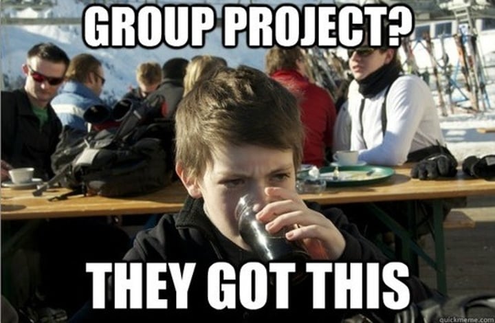 <p>phenomena where people exert less effort when working in groups than they would if working individually because they assume that other group members will do the work</p>