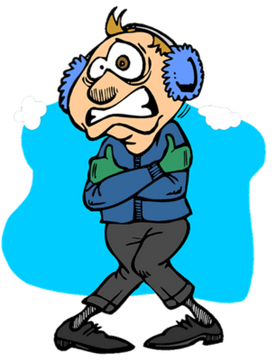 <p>It is cold/it is very cold</p>