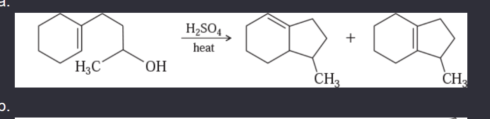<p>11-55 Propose mechanisms for the following reactions. In most cases, more products are formed than are shown here. You only need to explain the formation of the products shown, however.</p>