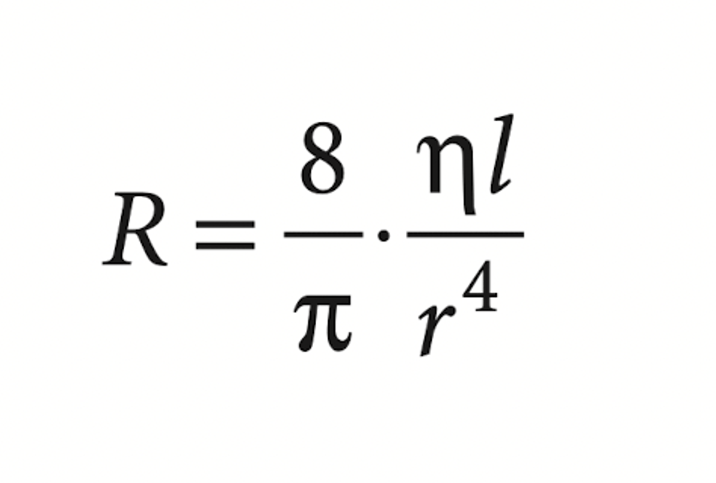 <p>8Ln/pi r^4</p>