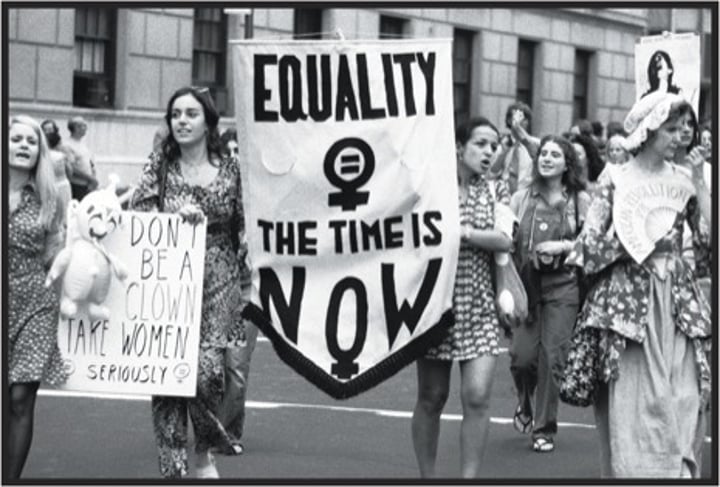 <p>rights that promote a position of legal and social equality of women with men.</p>