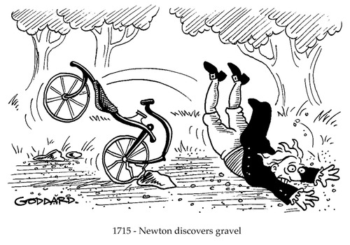 An object at rest will stay at rest, an object that is moving will stay moving unless disturbed by an unbalanced force.