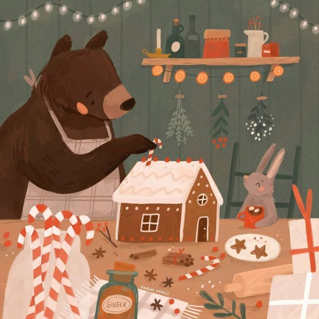 <p>make a gingerbread house</p>