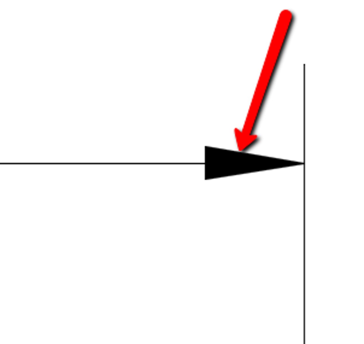 <p>A symbol at the end of a dimension line or leader to indicate its extent.</p>