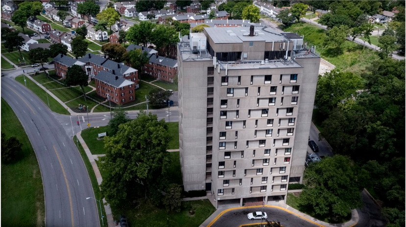 <p>public housing developments that were built in areas of the inner city where housing was unavailable; often associated with crime, drugs, and poor maintenance (6.4)</p>