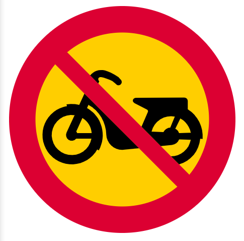 <p><span>Avser förbudet även trafik med moped klass I anges det på en tilläggstavla.</span></p>