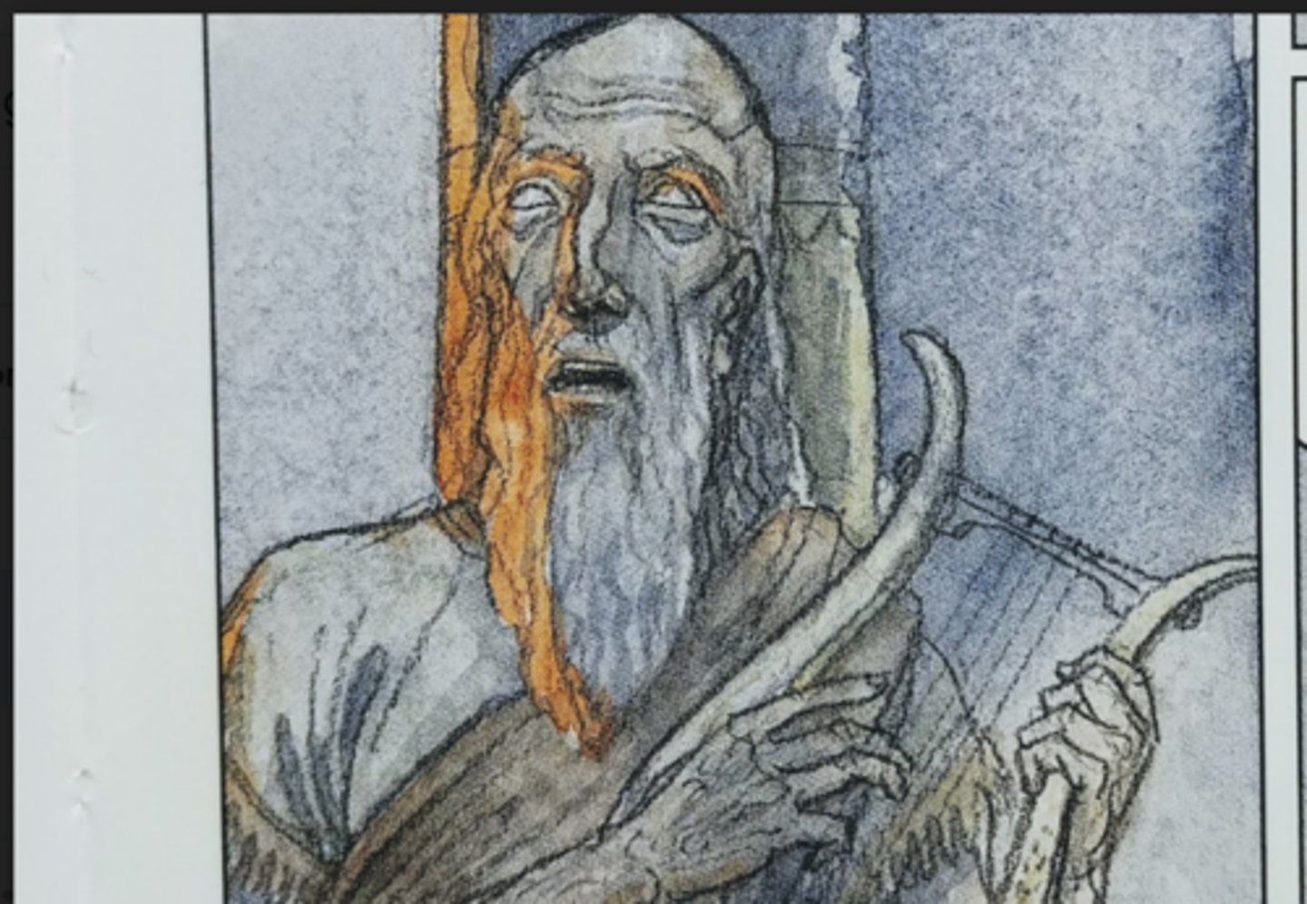 <p>Blind singer of the Phaeacians. Sings of Troy which Odysseus hears and they sadden him into telling his tale.</p>