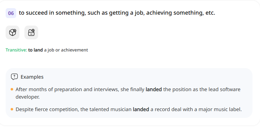 <p><span style="background-color: transparent;"><span>to land</span></span></p>