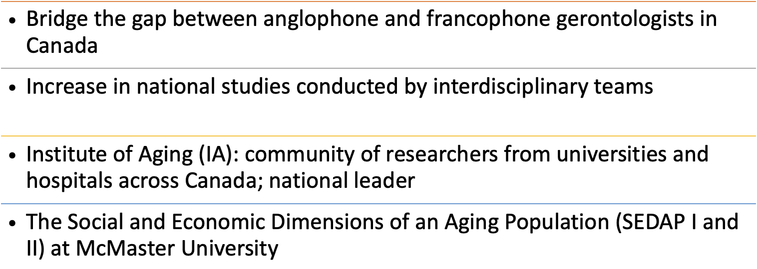 <p><em><span style="font-family: SohoGothicPro">Findings from Baseline Data Collection 2010-2015 </span></em><span style="font-family: SohoGothicPro">using data collected from 50,000+ Canadians aged 45-85.</span></p>