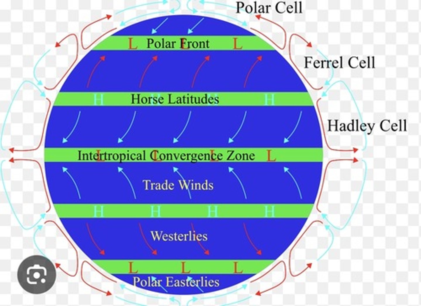 <p>Easterlies: east to west<br>Westerlies: west to east</p>