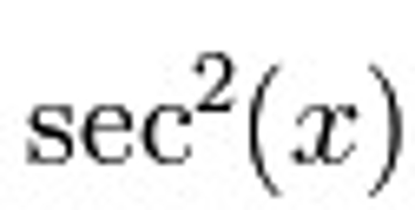 <p>sec^2(x)</p>