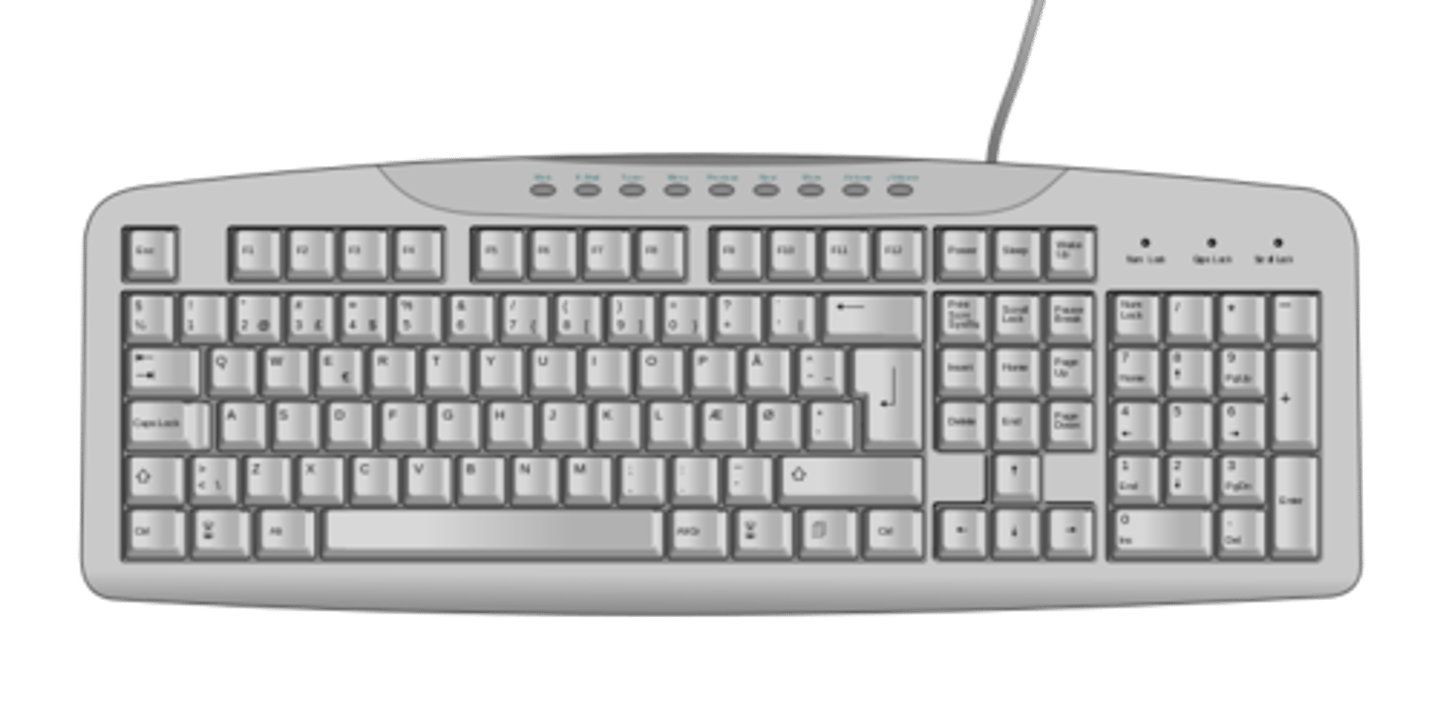 <p>(computer) keyboard</p>