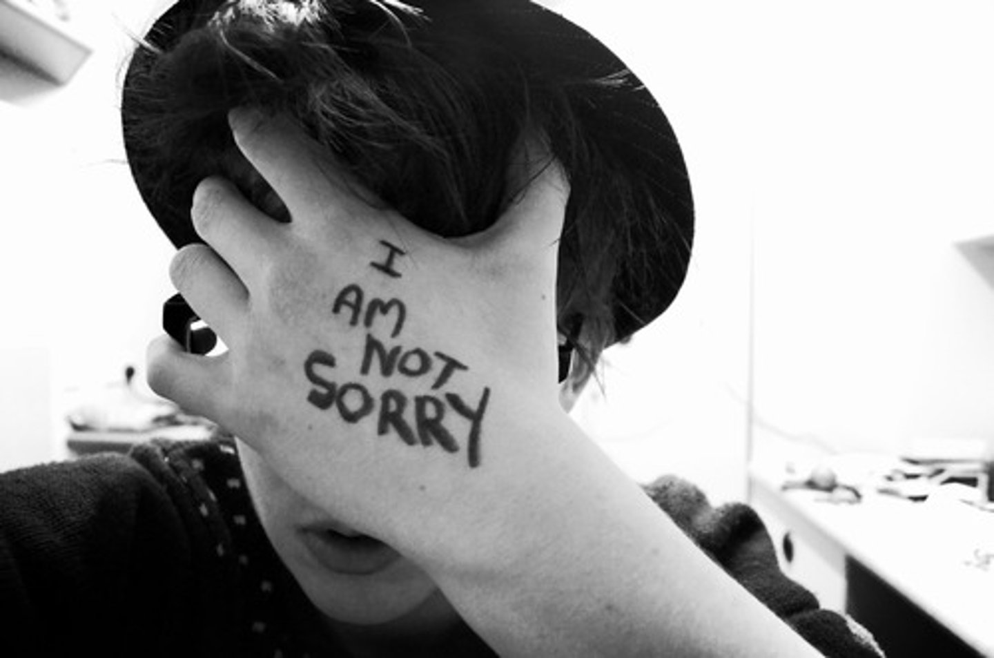 <p>(adj.) not feeling remorse or sorrow for errors or offenses</p><p>Syn: remorseless, unrepentant, incorrigible.</p>