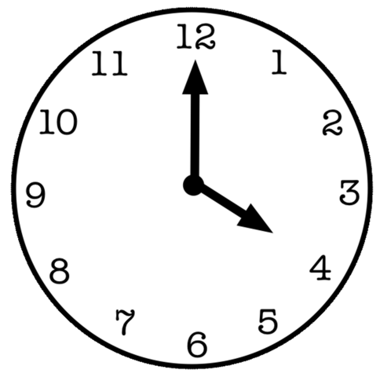 <p>Bây giờ là 4 giờ</p>