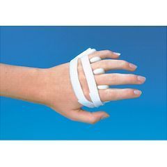 <p>-keeps the MCPs from doing an ulnar drift </p><p>-common for RA</p>