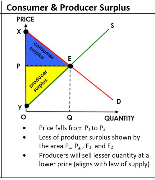Consumer & Producer Surplus 