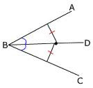 if a point is on a bisector of an angle, then the point is equidistant from the sides of the angle
