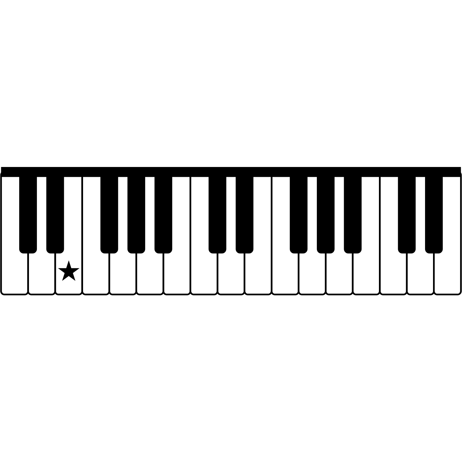 <p>What note is the star on?</p>