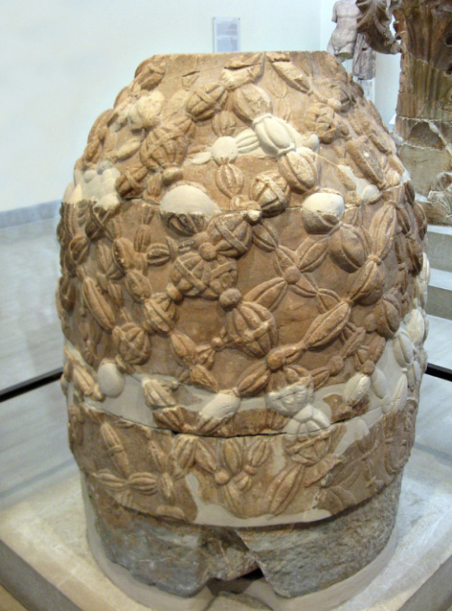 <p><span style="background-color: transparent; font-family: "EB Garamond", serif;"><span>The center of the world- When Kronoss was fed the stone instead of Zeus, Zeus later when he grew made his father spew up the stone-the stone part of this panhellenic myth is in Delphi ,*Delphi was another kind of center of the world -A wonder for mortal men . Therefore it is a Communication between the divine and the mortal realm</span></span></p>