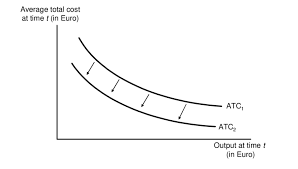 <p>Causes average cost curve to shift</p><p>Variable and marginal costs unaffected.</p>