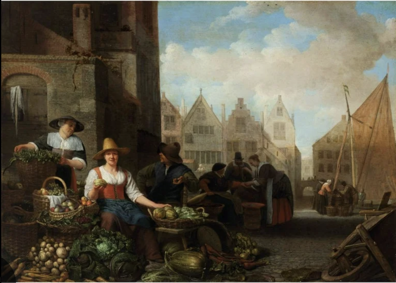 The Vegetable Market, 1662