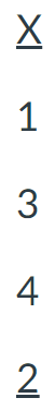 <p><span>For the following scores, find the value of the sum of X, <em>ΣX</em>.</span></p>