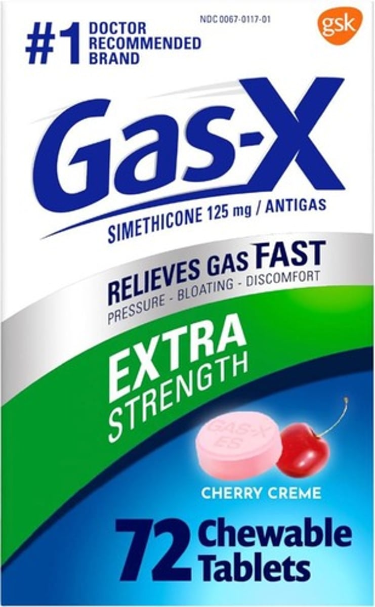 <p>Gas-X is referred to as Simethicone in the UK.</p>