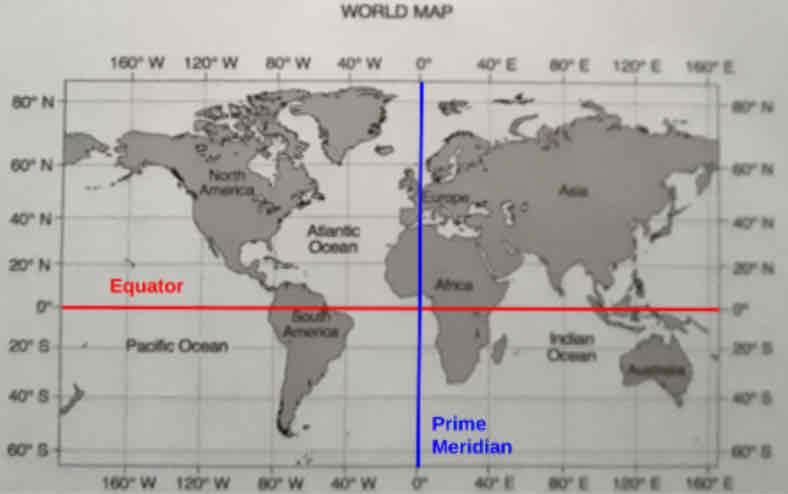 <p>(GMT) is the prime meridian line located in Greenwich, London with a longitude of 0 degrees</p>