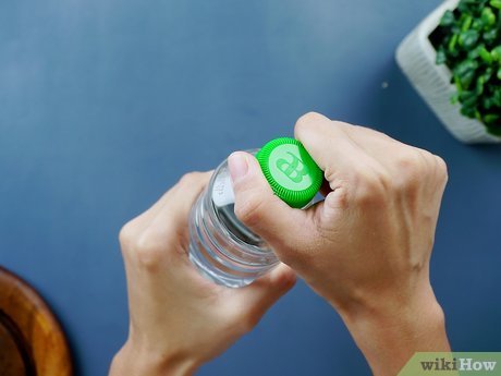 <p>twist off the bottle</p>