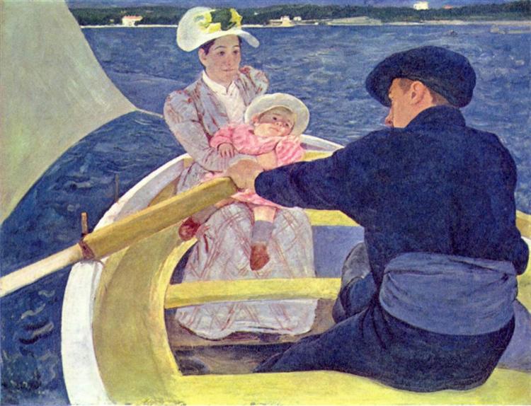 <p><span>Match the ingredient of art (subject, form, content or context) to an example of it in Mary Cassatt's painting </span><em>The Boating Party</em><span>.</span></p>